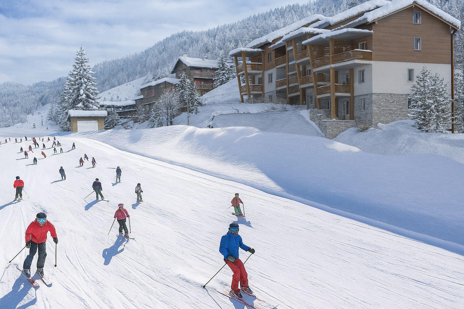 Bilocale 4B, Piano 1, NUOVO Chalet Superpanoramico